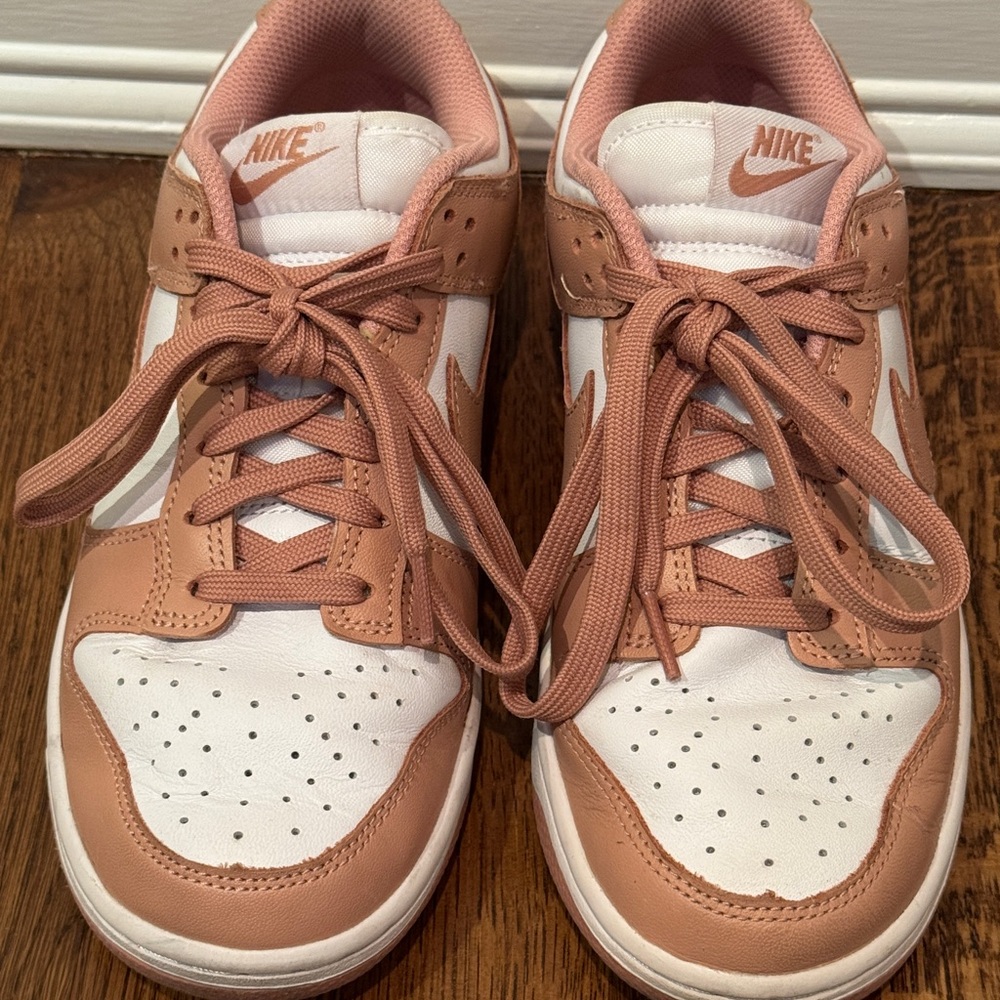 Nike Pink and White Sneakers
